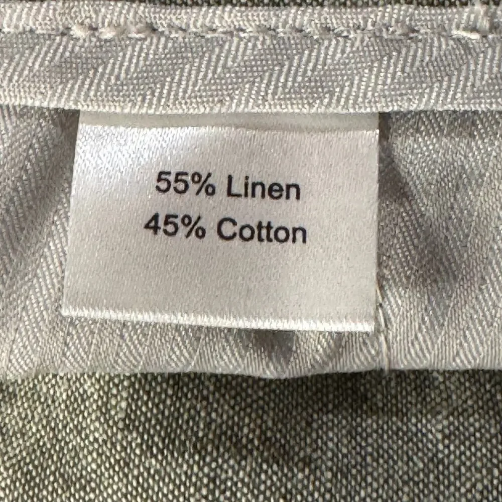 Jos. A. Bank Mens SZ 44 Linen Blend Shorts Tailored Fit Pocket Lightweight Green